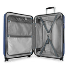 Ricardo Beverly Hills Melrose 26" Hardside Check-in Luggage - Medium - Upright - Prussian Blue-Soft-touch top and side carry handles, bottom carry grip: Makes lifting, loading, and retrieving the suitcase easier from multiple angles