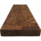 Entrepot La Grange Floating Shelf with Hardware - 36" L x 8" D x 2" T - Medium Walnut-Real Wood