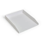 TRU RED Front Load Stackable Plastic Letter Tray - White-Create a custom, tiered desk organizer when stacked with other TRU RED desk accessories