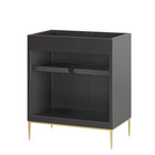 Modway Awaken 30" Bathroom Vanity Cabinet - Black-Assembly Required