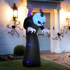 Outsunny 7' Inflatable Ghost with Horns Halloween Decoration-Deflates for easy storage (when you're not scaring your neighbours) 