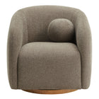 Modway Holland Swivel Chenille Fabric Armchair - Taupe-7