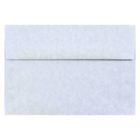 JAM Paper A8 Parchment Invitation Envelopes - 5.5" x 8.125" - Blue Recycled - 50 Pack -Colour: Blue, Envelopes feature a marbled parchment finish for an elegant touch