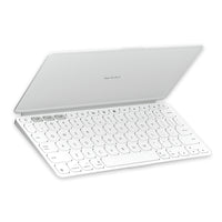 	 Logitech Keys-To-Go 2 Portable Wireless iPad Keyboard with Built-in Cover -  Pale Grey-The super slim, lightweight design of this portable Bluetooth keyboard makes it easy to pack and go - it’s the perfect companion to your tablet or other mobile device