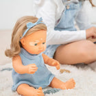 Miniland Anatomically Correct 15" Baby Doll - Caucasian Blonde Girl with Vitiligo-They are made with excellent quality materials, specifically from very soft vinyl, which is also recyclable.