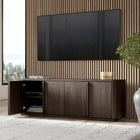 Hudson&Canal Vance Rectangular TV Stand for TV's up to 78" - Alder Brown-Features easy assembly