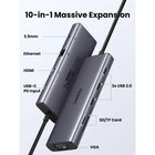 UGREEN Revodok 10-in-1 Dual Monitor USB-C Hub-High-Speed Data Transfer: The three USB 3.0 A ports support data transfer speeds of up to 5Gbps, with backward compatibility for USB 2.0/1.1 devices. This allows for fast and efficient data handling.
