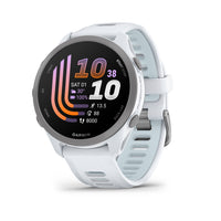 Garmin Forerunner 170 Smartwatch - Whitestone with Whitestone/Cloud Blue Band-Easy-to-use GPS running smartwatch has the essential features you need to take your running to the next level including GPS, pace, distance and wrist-based heart rate