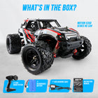 MotionGrey 1:18 RC Off-Road Monster Truck - 4WD High-Speed Remote Control Car - Red-7