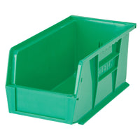 Kleton Stack & Hang Bin - 5-1/2" W x 5" H x 10-7/8" D - Green-Designed to hang from bin racks, panels, rails and carts