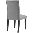 Modway Duchess Fabric Dining Chair - Light Grey - 4 Pack-Non-Marking Foot Caps