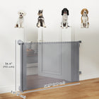 PawHut Retractable Dog Gate - Extends to 55" W-Screw-in mounting provides stability
