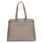 Nextech Ladies Business Tote with 15.6" Laptop Compartment  - Taupe-Convenient front storage with a slit pocket and a large magnetic closure pocket