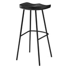 Modway Concord Backless Wood Bar Stools - Black - Set of 2-7