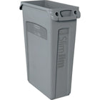 Slim Jim 23 Gallon Capacity Container with Venting Channels - Grey-Capacity US Gal. - 23