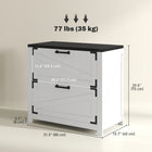 HOMCOM 2 Drawer File Cabinet, Printer Stand for Home Office - White-Anti-tipping design ensures safe, stable daily use