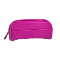 Tech Gear Puffer Pencil Case - Pink-Large capacity zippered pouch