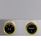 KUCHT KRH300-GL-C 30" 900 CFM Wall Mounted Range Hood with Digital Controls - Stainless Steel/Gold-Pro-style range hood features 3 powerful blowers up to 900 CFM that will give you different levels of airflow and capture smoke and cooking odours in a quiet operation