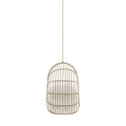 Modway Amalie Wicker Rattan Outdoor Patio Rattan Swing Chair without Stand - Natural White-Weight Capacity: 330 lb