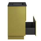 Modway Quantum 30" Bathroom Vanity - Black/Gold-7