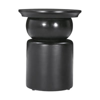 Zuo Colombo Side Table - Black-Painted Mango Wood round shape tabletop