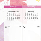AT-A-GLANCE 2026 Watercolours Monthly Wall Calendar - 11-7/8" H x 14-7/8" W - English-One full month per page with unruled daily blocks and past and future months reference