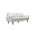 Brassex 3-Seater Jodie Sofa - Beige-Slim arm profile