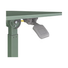 Seville Classics 25.6" W airLIFT Pneumatic Tilting Mobile Desk Cart - Sage Green-Features four 1.5” caster wheels two locking