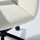 Homy Casa Swivel Office Chair with Casters - Beige Fabric-6