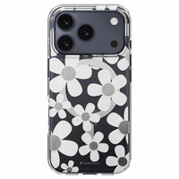 SwitchEasy Fleur 3D Compatible with MagSafe Case for iPhone 17 Pro - White-3D IMD Pattern: Dual-layer IMD film interior decoration technology, creating a 3D stereoscopic visual effect
