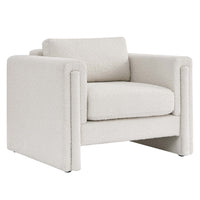 Modway Visible Boucle Fabric Armchair - Ivory-Modern Accent Chair