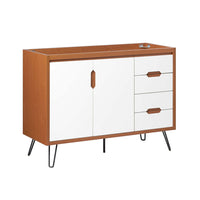 Modway Energize 48" Single Sink Compatible Bathroom Vanity Cabinet - Cherry/White-Mid-Century Modern Bathroom Vanity