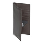 Club Rochelier Cheque Book Clutch Wallet - Brown-4 Slot Pockets (2 Billfold)