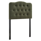 Modway Annabel Premium Linen Blend Twin Headboard - Sage-Premium Linen Blend Upholstery