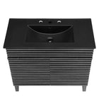 Modway Render 36" Bathroom Vanity - Charcoal/Black-9