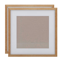 Decent Living Solid Wooden Picture Frame - 20" x 20" - Golden Teak - 2 Pack-Material: 100% Natural Solid Wood (Okan / Teak)