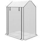 Outsunny Mini Greenhouse with 4 Wire Shelves- Four shelves for organisation, fixed with buckles
 