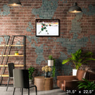 Jared Spurgeon Wild Shooting - Framed Canvas - 31" x 22"-Officially licensed by the NHL and NHLPA