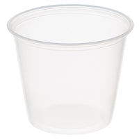 Stone Straw Polypropylene Portion Cup - 5.5 oz - Clear - 2500 Pack-5.5 oz. portion cup