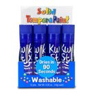 Kwik Stix Solid Tempera Paint Sticks - Blue - 12/Pack - 2 Pack-The fast, 90 second dry time formula you love