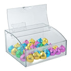Azar Container - 7.25" H x 11.75" W x 11.75" D - Clear-Sits on the counter or shelf