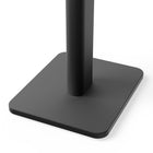 Kanto Height Adjustable Bookshelf Speaker Stands - Black-Interchangeable spiked or domed feet