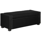 HOMCOM Modern Upholstered Flip Top Storage Ottoman Bench - Dark Grey-Neutral fabric fit right in with the mix and match decor