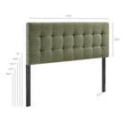 Modway Lily Upholstered Queen Size Headboard - Leaf-Queen Size Headboard