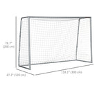 Soozier Soccer Goal - 10' x 6.5' -Can be easily disassembled into small sections for effortless transportation and storage
