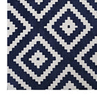 Modway Alika Abstract Diamond Trellis Area Rug - 8 ft W x 10 ft L - Ivory/Navy-100% Polyester Microfiber
