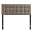 Modway Lily Upholstered Full Size Headboard - Taupe-Five Mounting Positions