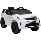 Qaba 12V Land Rover Licensed Kids Electric RC Car - White-Licensed 12V Land Rover Discovery Sport enhances realistic play 
