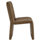Modway Emory Vegan Leather Dining Side Chair - Canyon-Arrives Fully Assembled