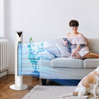 HOMCOM 37" Freestanding Tower Fan with 3 Speed Timer and LED Sensor Panel - White-70-degree oscillation function direct exactly the air flow where you need it to 